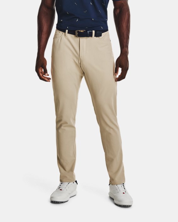 Men's UA Drive 5 Pocket Pants, Brown, pdpMainDesktop image number 0